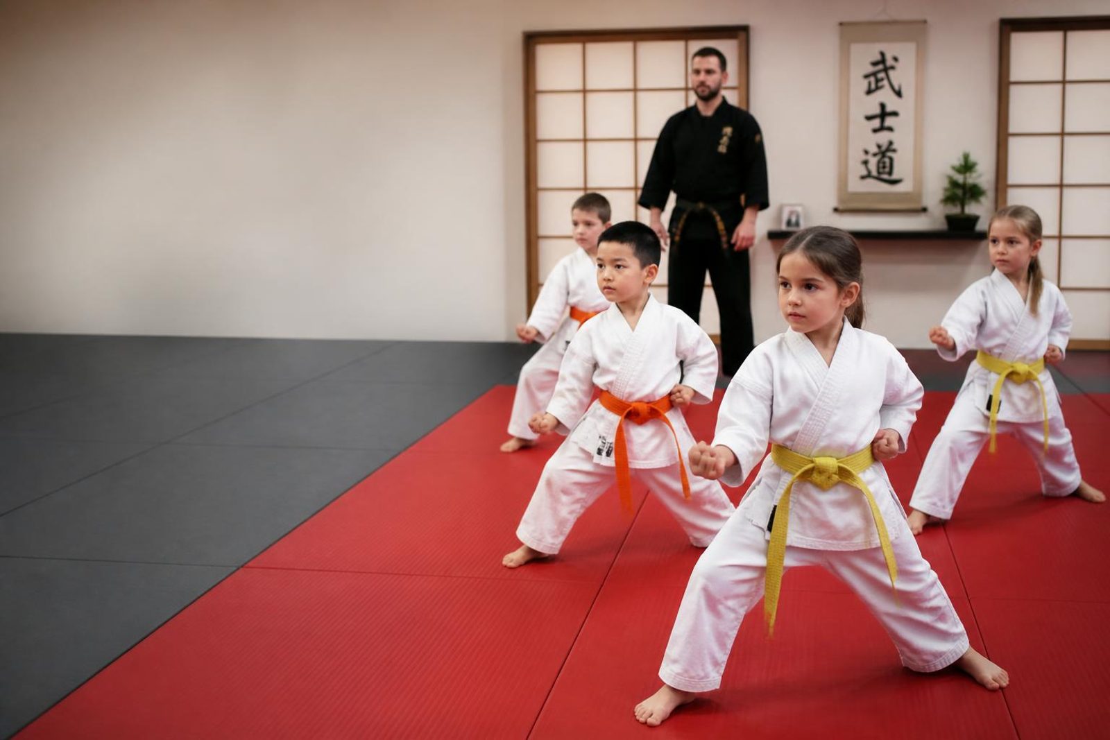 Is Your Little One students training together at Go No Sen Karate in Peekskill
